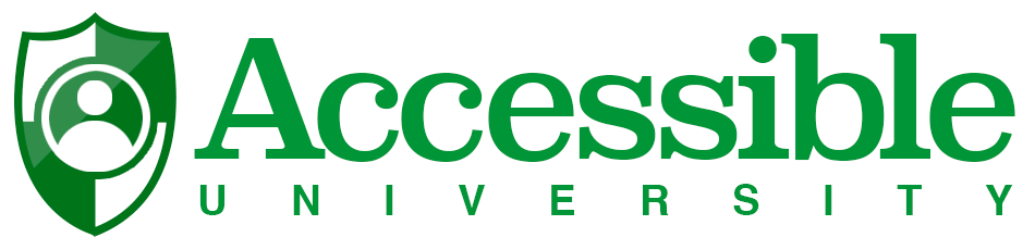 Accessible University logo