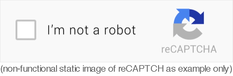 Non-functional. I am not a robot. reCAPTCHA version 3 static example.